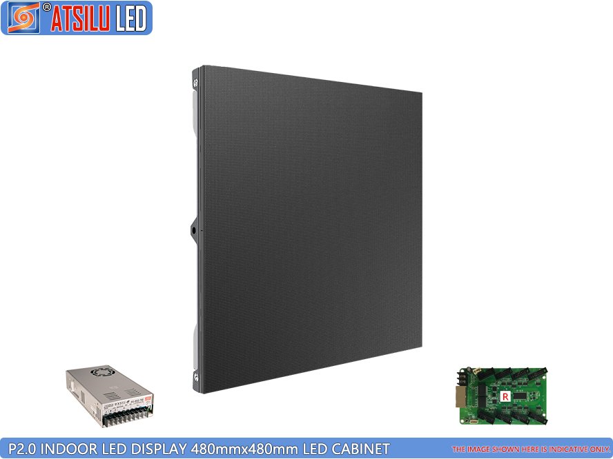P2mm SMD1010 High Definition Indoor Fixed LED Video Screen Cabinet
